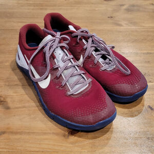 Nike Metcon 4 Americana Training Shoes AO1122-614 Red White Blue Men's Size 10